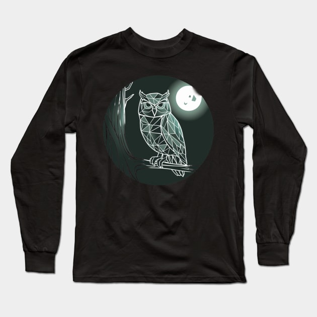 Owl jolson Owl night Long Sleeve T-Shirt by elmouden123